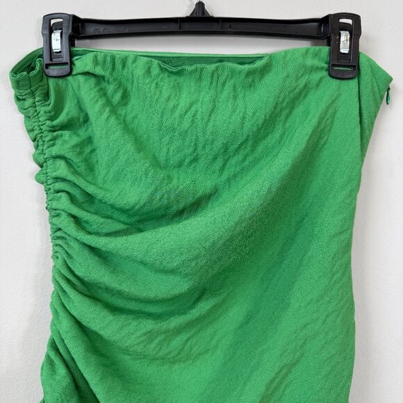 SNDYS x Molly King Nobu Mini Dress Womens 6 Green Strapless Ruched Revolve Party - Picture 13 of 16